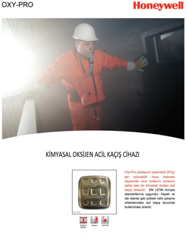 HONEYWELL OXY PRO ÜRÜN KATALOĞU